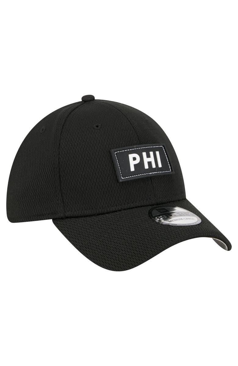 New Era Men
s New Era Black Philadelphia Eagles Scoreboard 39THIRTY Flex Hat, Alternate, color, Black