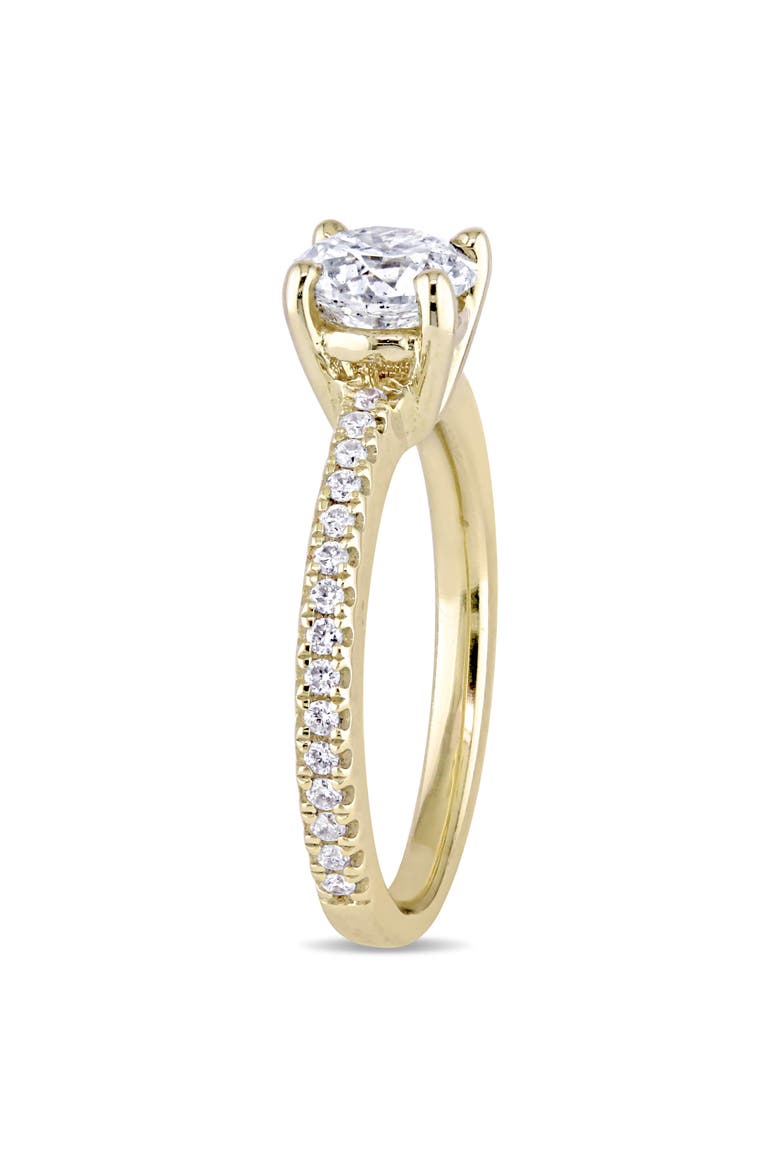 1-1/7 CTW Diamond Engagement Ring 14k, Alternate, color, 14K Yellow Gold