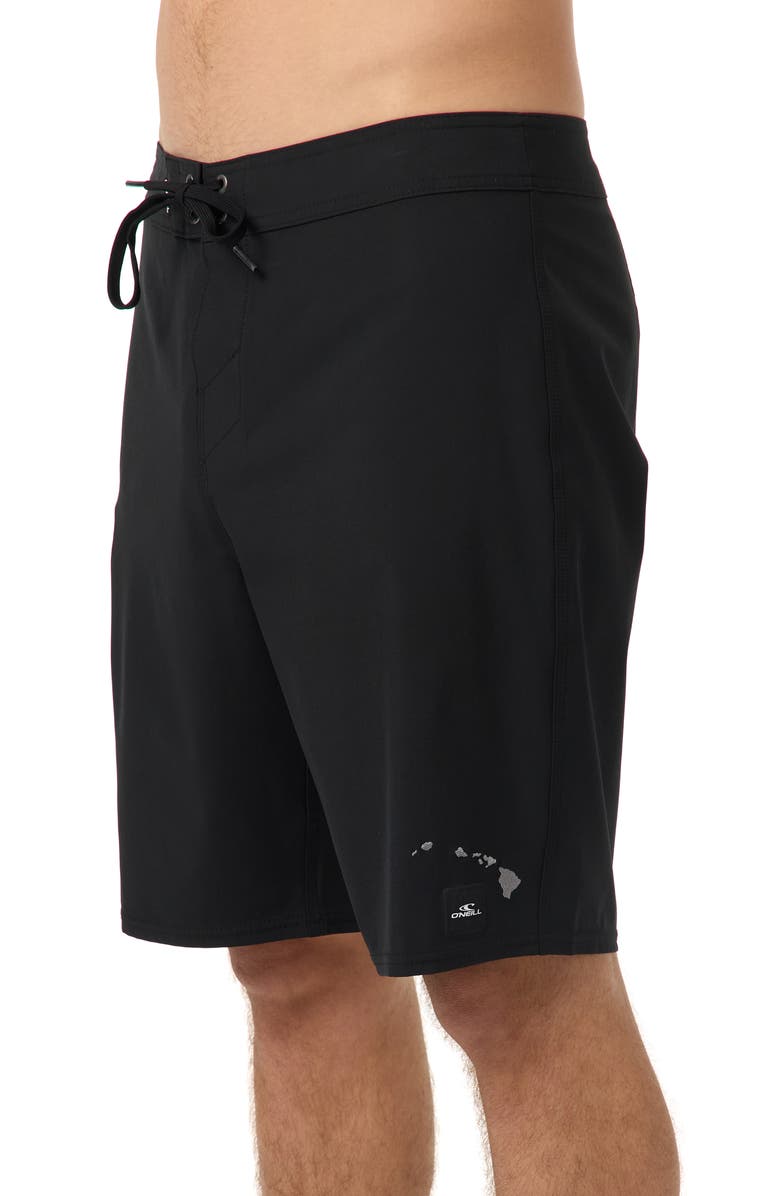 O'Neill Hyperfreak Heat Solid Hawaii 2 Board Shorts, Alternate, color, Black