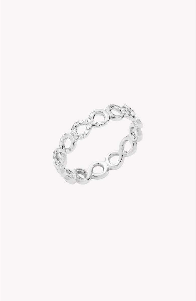 Rizen Jewelry Infinite Hope Band Ring, Main, color, Sterling Silver
