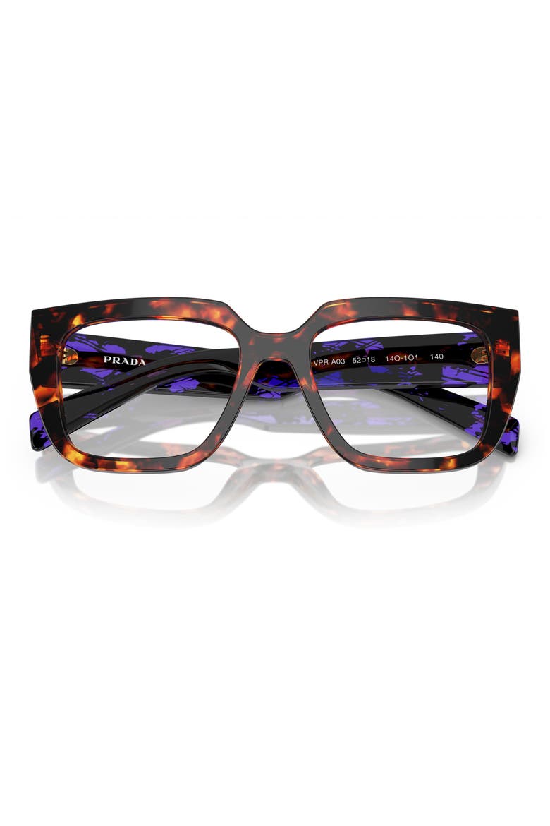 52mm Square Optical Glasses, Alternate, color, HAVANA