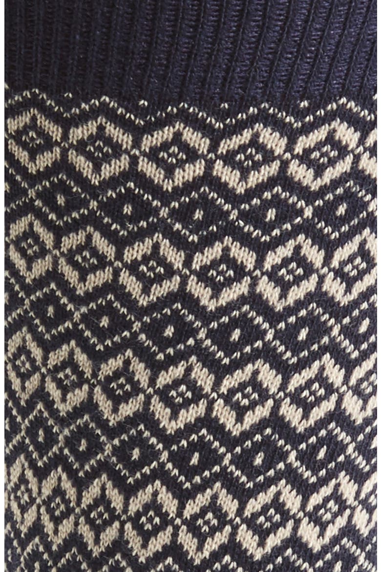 'Fair Isle' Socks, Alternate, color, NAVY BLUE MULTI