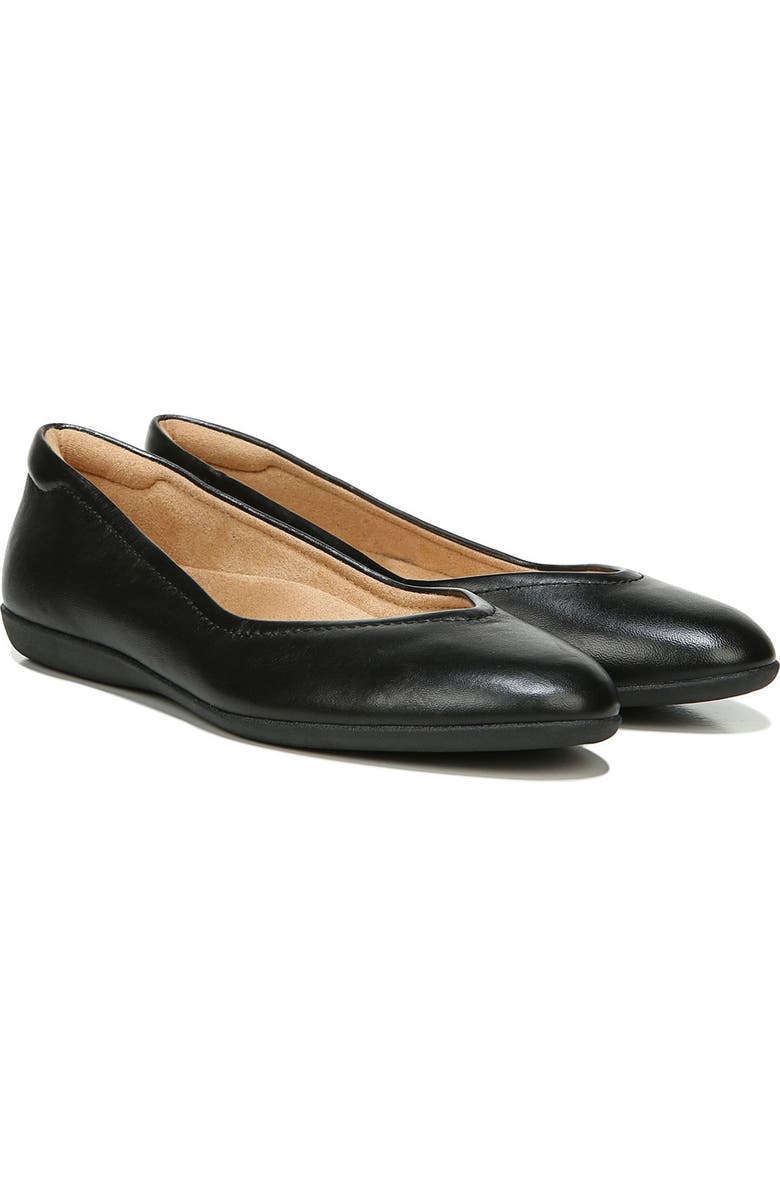 Naturalizer Vivienne Ballet Flat - Wide Width Available, Alternate, color, Black Leather