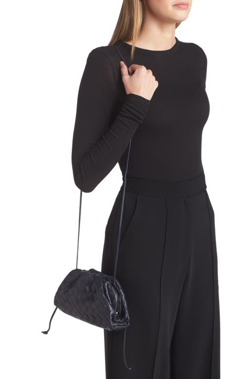 Bottega Veneta Small The Pouch Leather Clutch In Black
