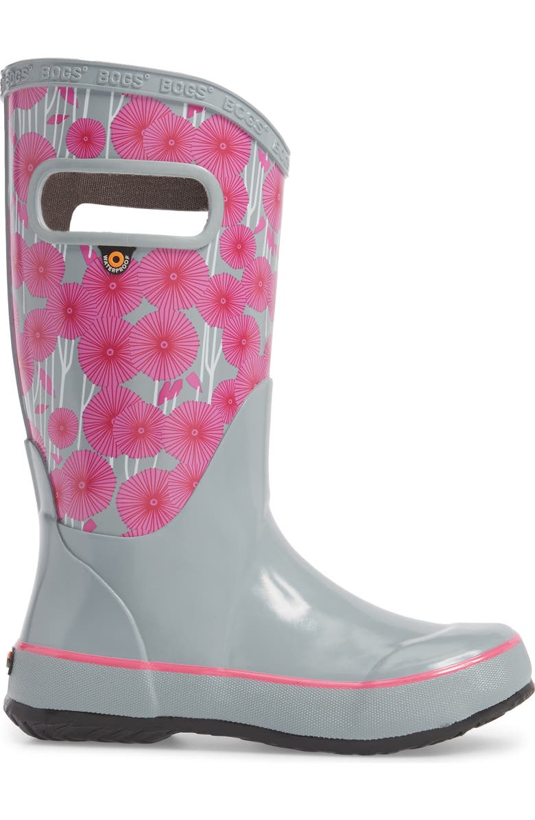 Bogs Skipper Aster Print Rubber Rain Boot, Alternate, color,