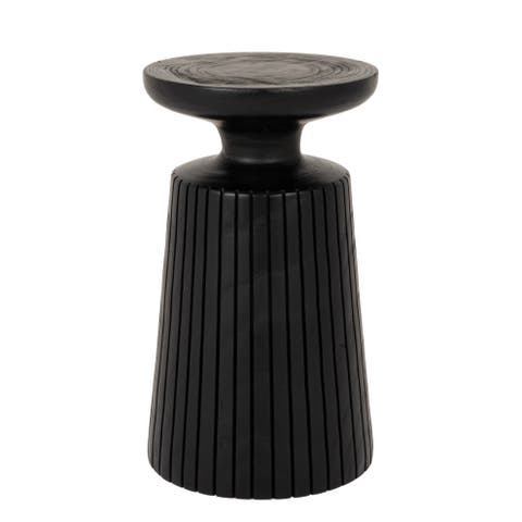 Planter Pedestal End Table