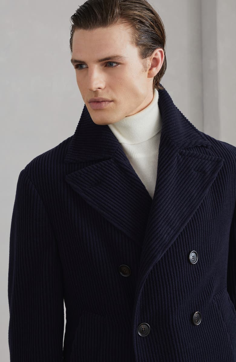 Brunello Cucinelli Corduroy Caban jacket, Alternate, color, 