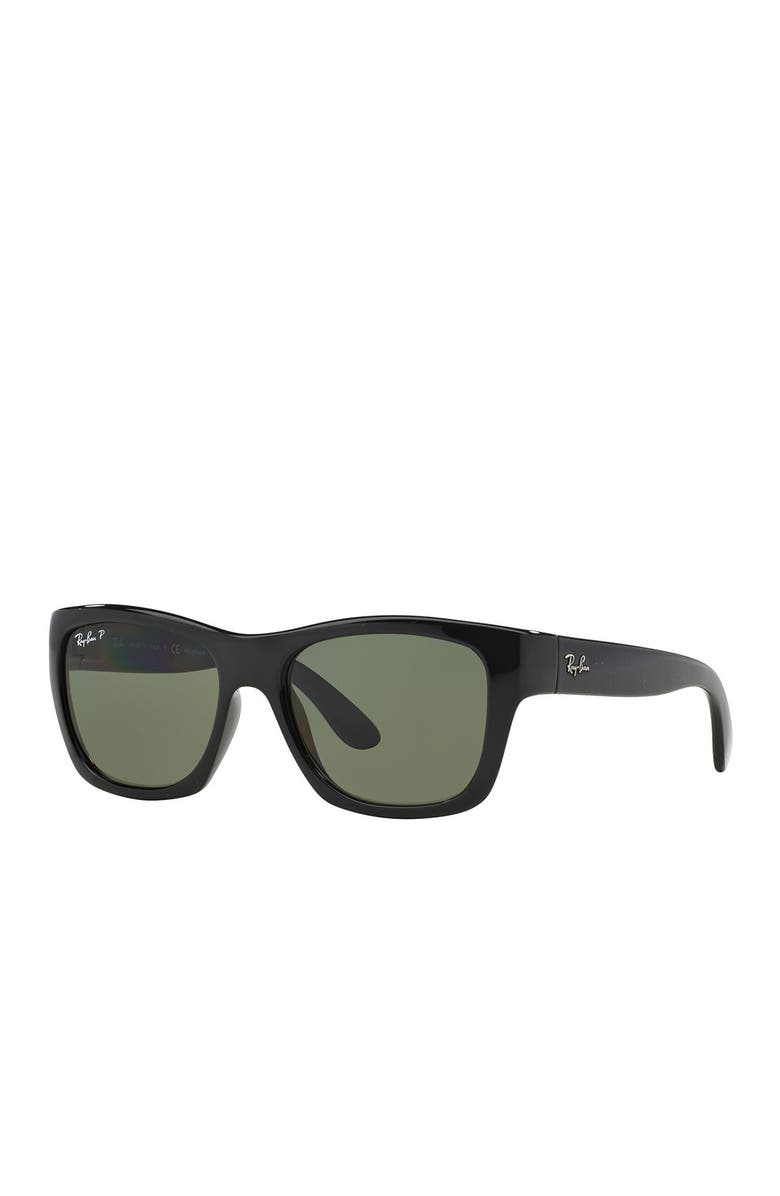 Ray-Ban 53mm Polarized Wayfarer Sunglasses, Alternate, color, Black