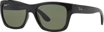 53mm Polarized Wayfarer Sunglasses