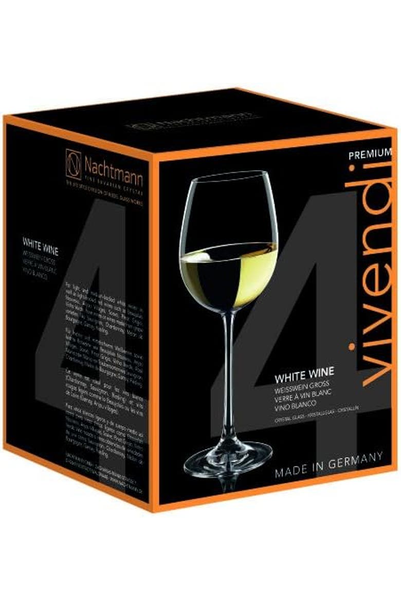 Vivendi Wine Glass, Set of 4, Main, color, White