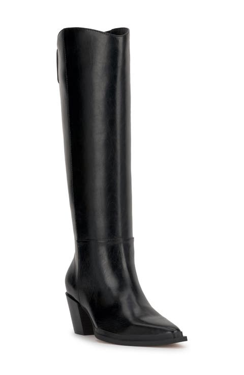 Hemmia Pointed Toe Knee High Boot (Women)