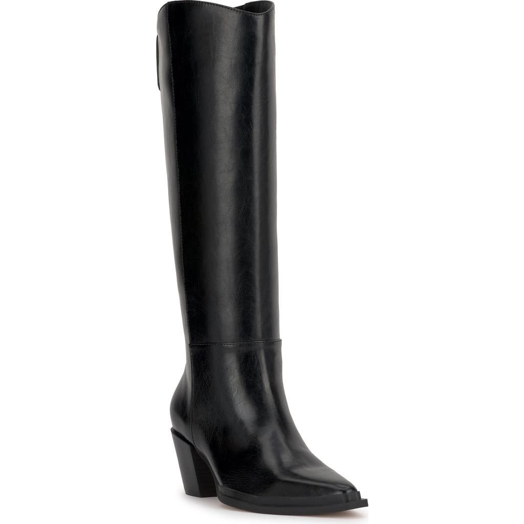 Jessica Simpson Hemmia Pointed Toe Knee High Boot In Black