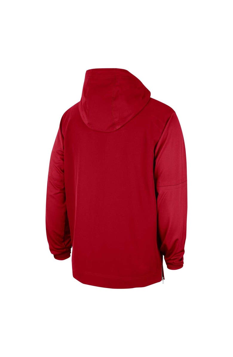 Nike Men's Nike Red Georgia Bulldogs 2023 Sideline Player Quarter-Zip Hoodie Jacket, Alternate, color, 