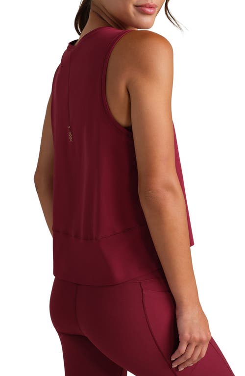 Rhone Serene Crop Performance Tank In Red