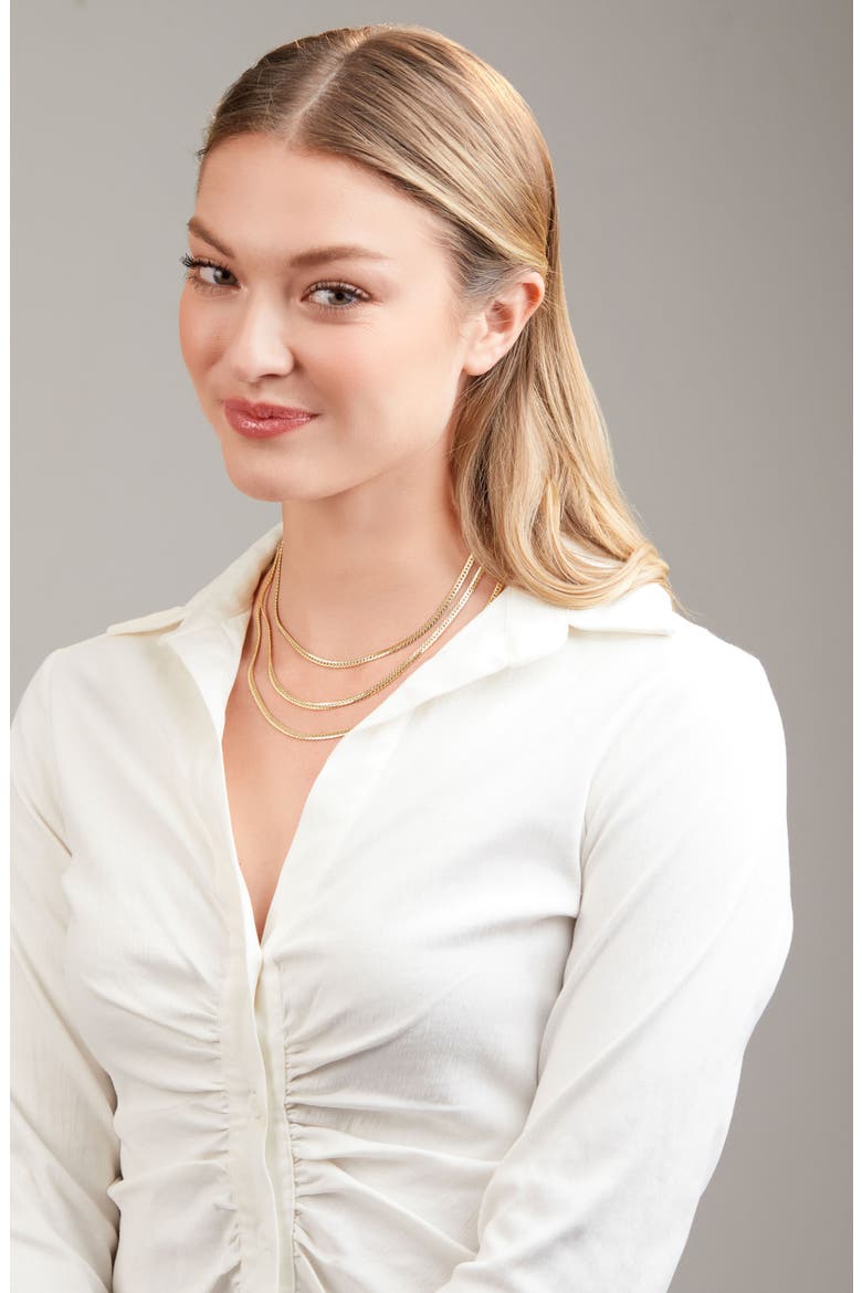 14K Gold Snake Chain Necklace (Nordstrom Exclusive), Alternate, color, 14K YELLOW GOLD
