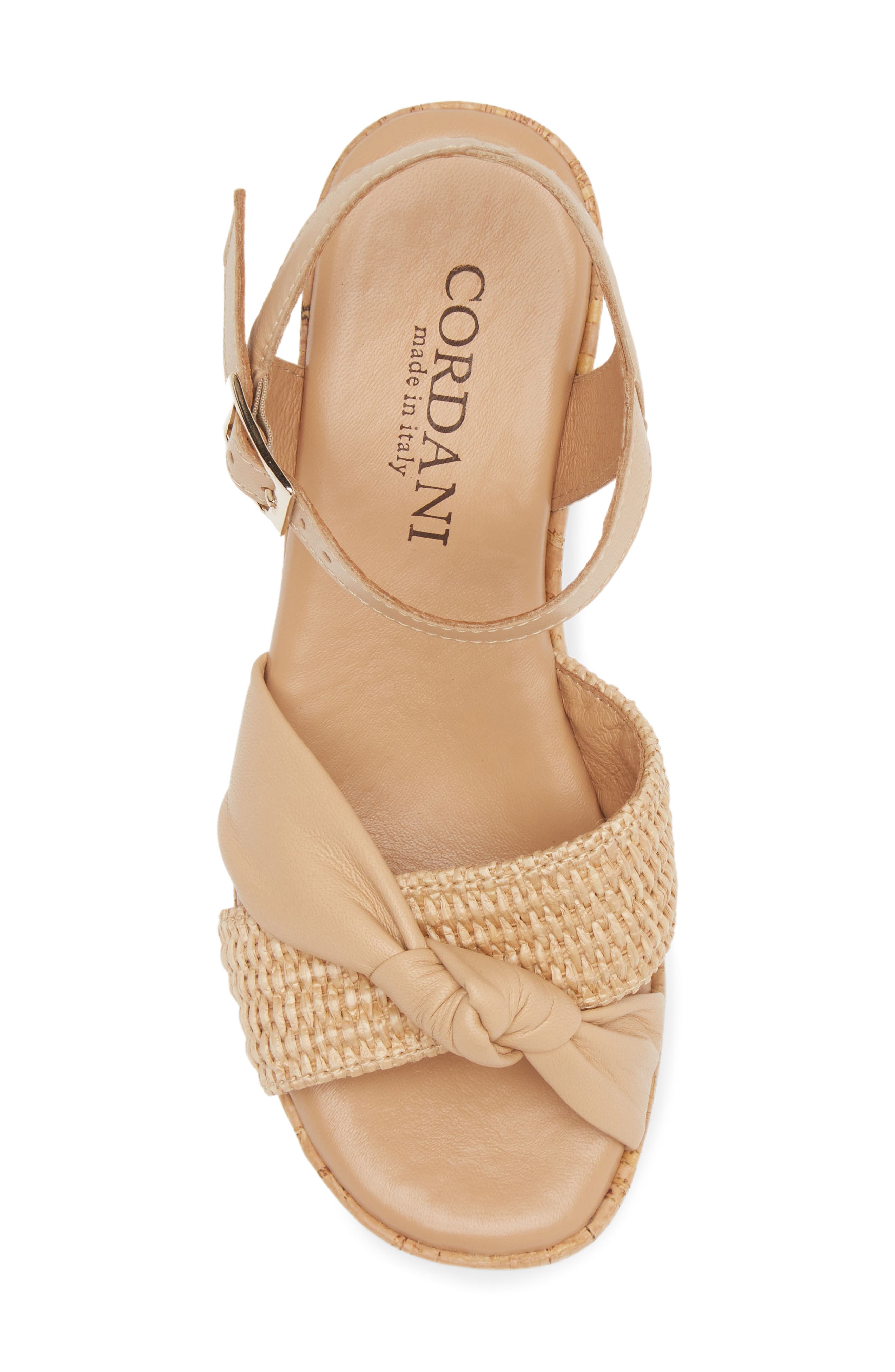 Cordani Jaylin Platform Wedge Sandal, Alternate, color, Natural