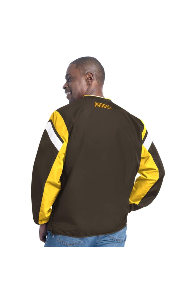 G-III SPORTS BY CARL BANKS Men's G-III Sports by Carl Banks Brown San Diego Padres Double Coverage V-Neck Pullover, Alternate, color, Brown