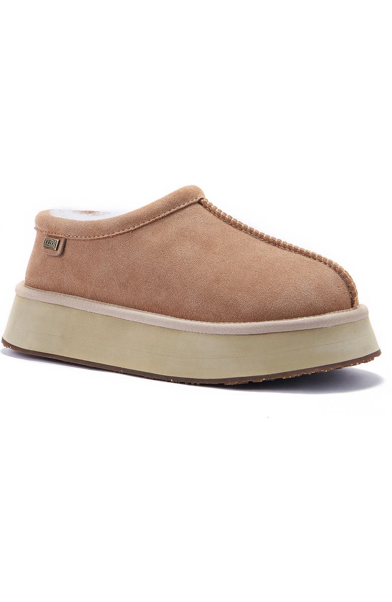 Australia Luxe Collective Outback Genuine Shearling Platform Slipper, Main, color, Sand