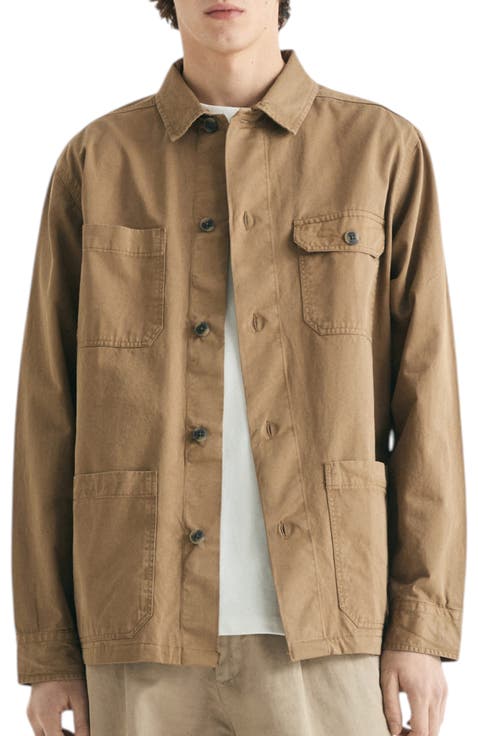 Overshirt with Buttoned Pockets