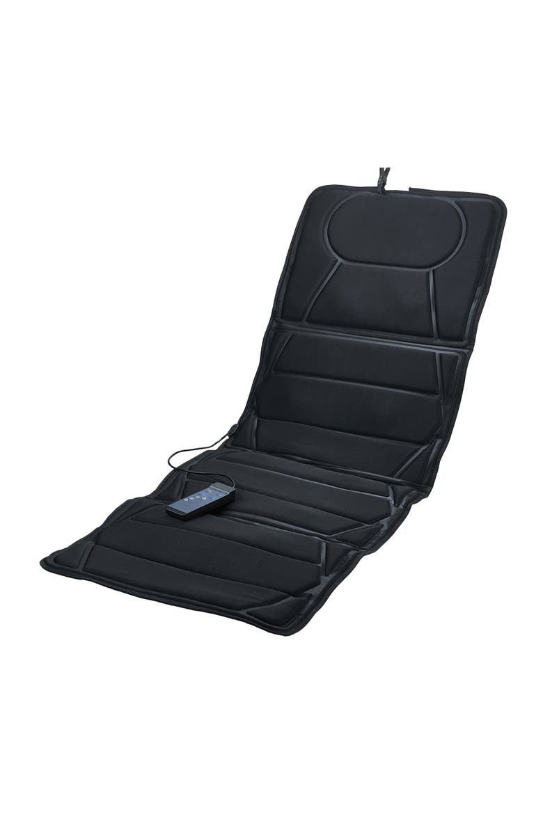 Massage Mat with Soothing Heat, Main, color, Black