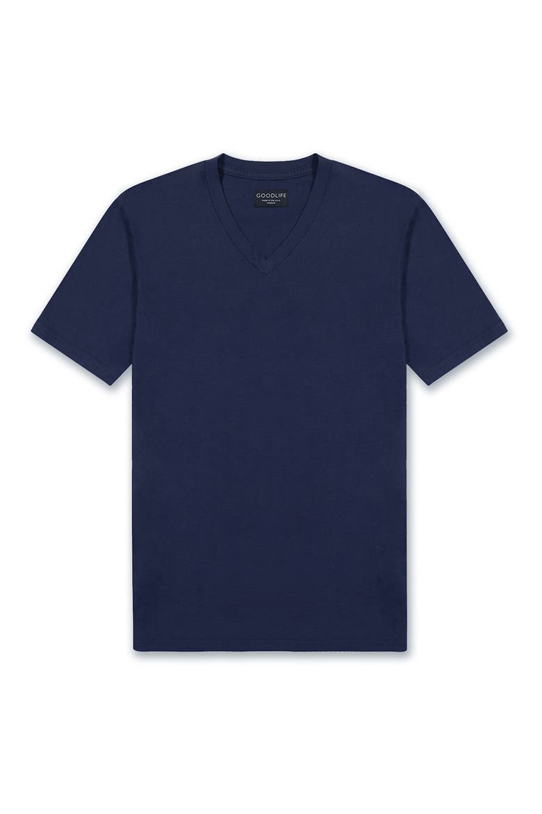 Supima® Blend Classic V-Neck T-Shirt, Main, color, MIDNIGHT