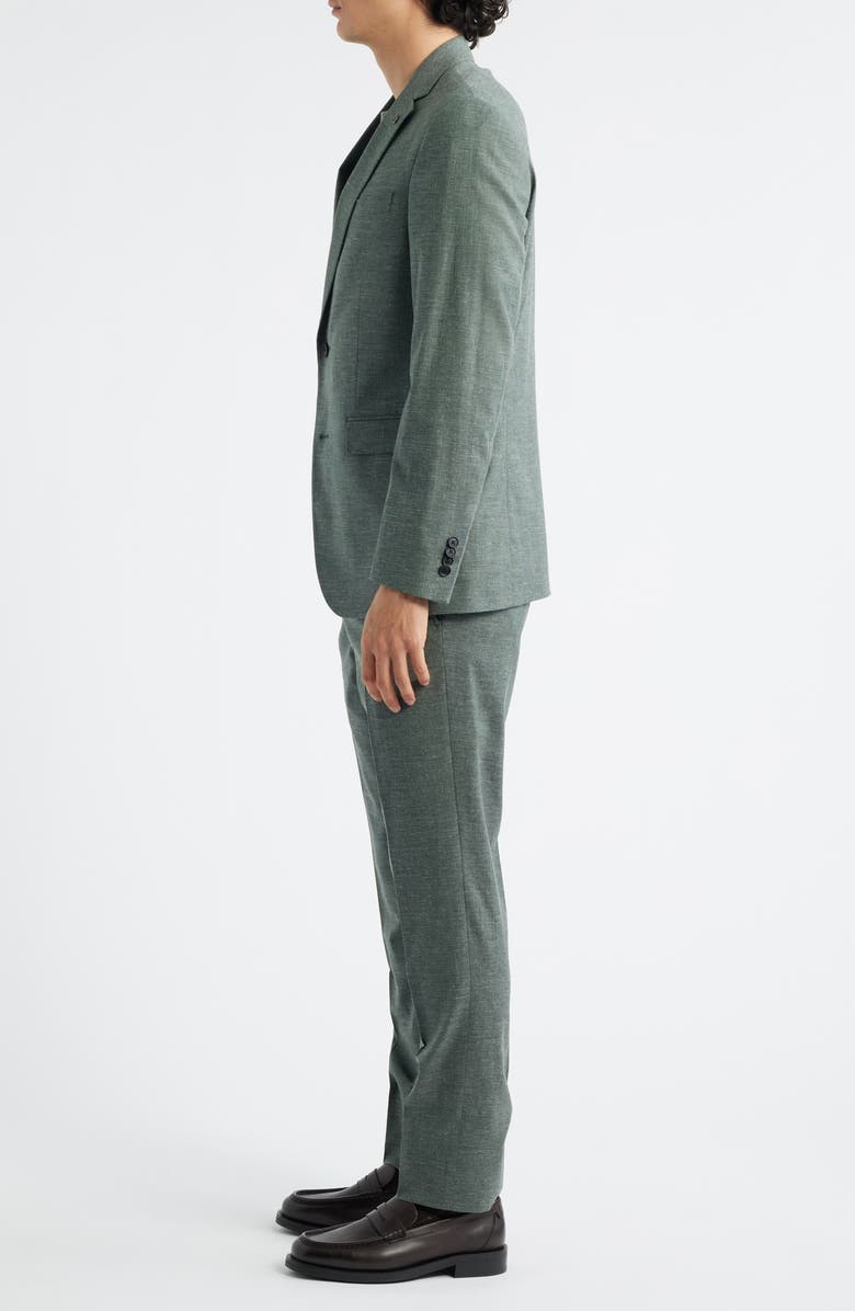 AllSaints Ross Slim Fit Cotton Blend Suit, Alternate, color, Olive