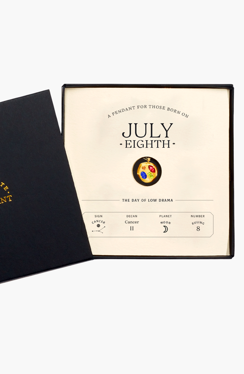 Birthdate Co. The July Birthdate Pendant In July 8th - Gold