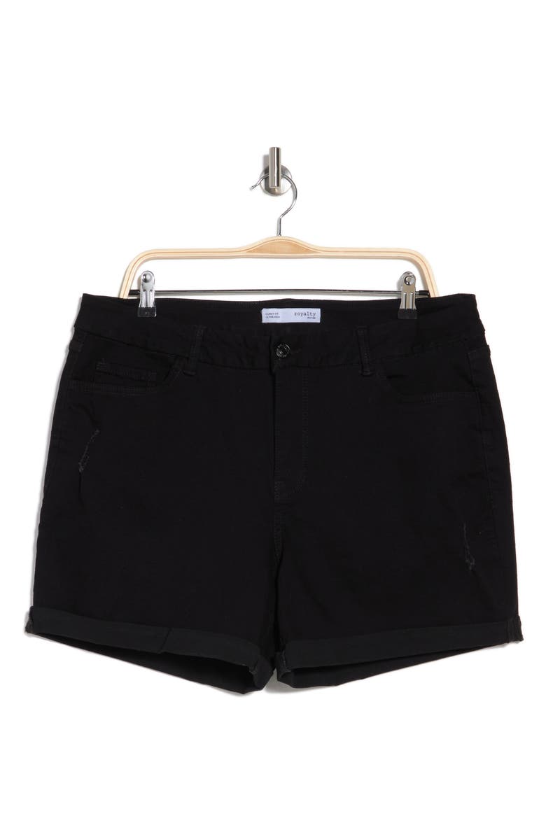 ROYALTY FOR ME Denim Shorts, Alternate, color,