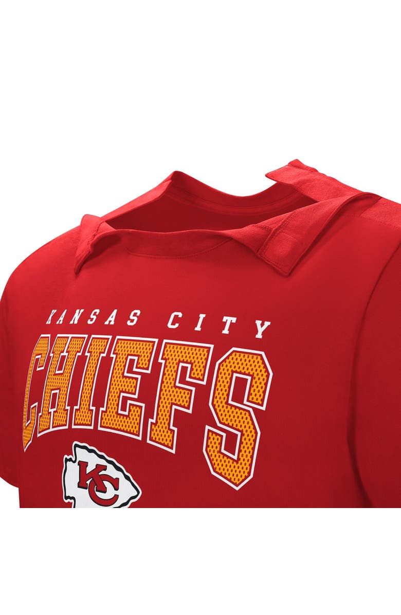 NFL Men's Red Kansas City Chiefs Home Team Adaptive T-Shirt, Alternate, color, Red