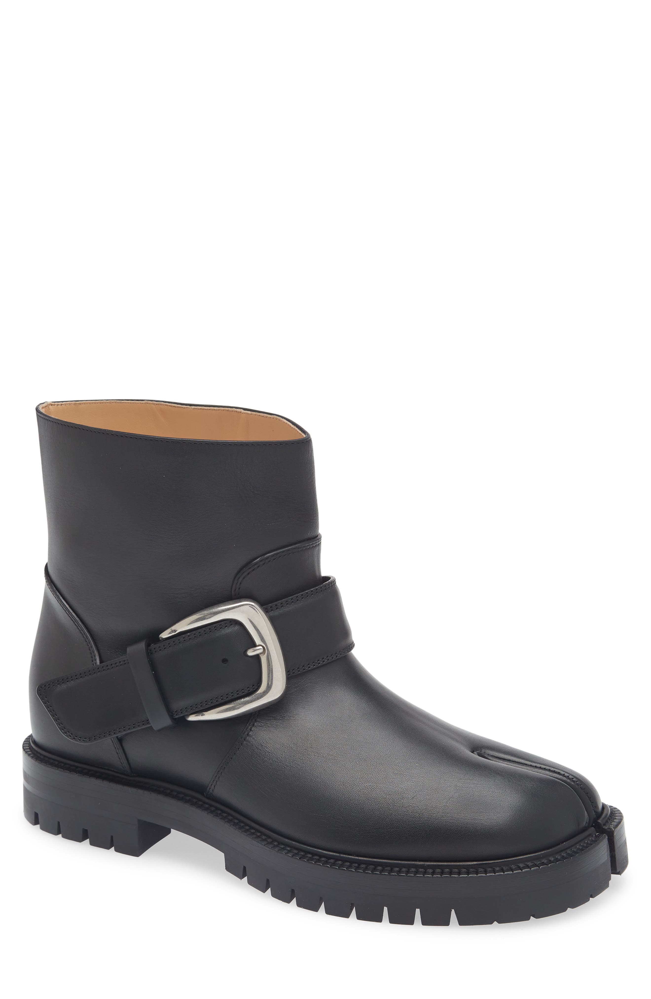 Maison Margiela Tabi Country Buckle Ankle Boot, Main, color, Black