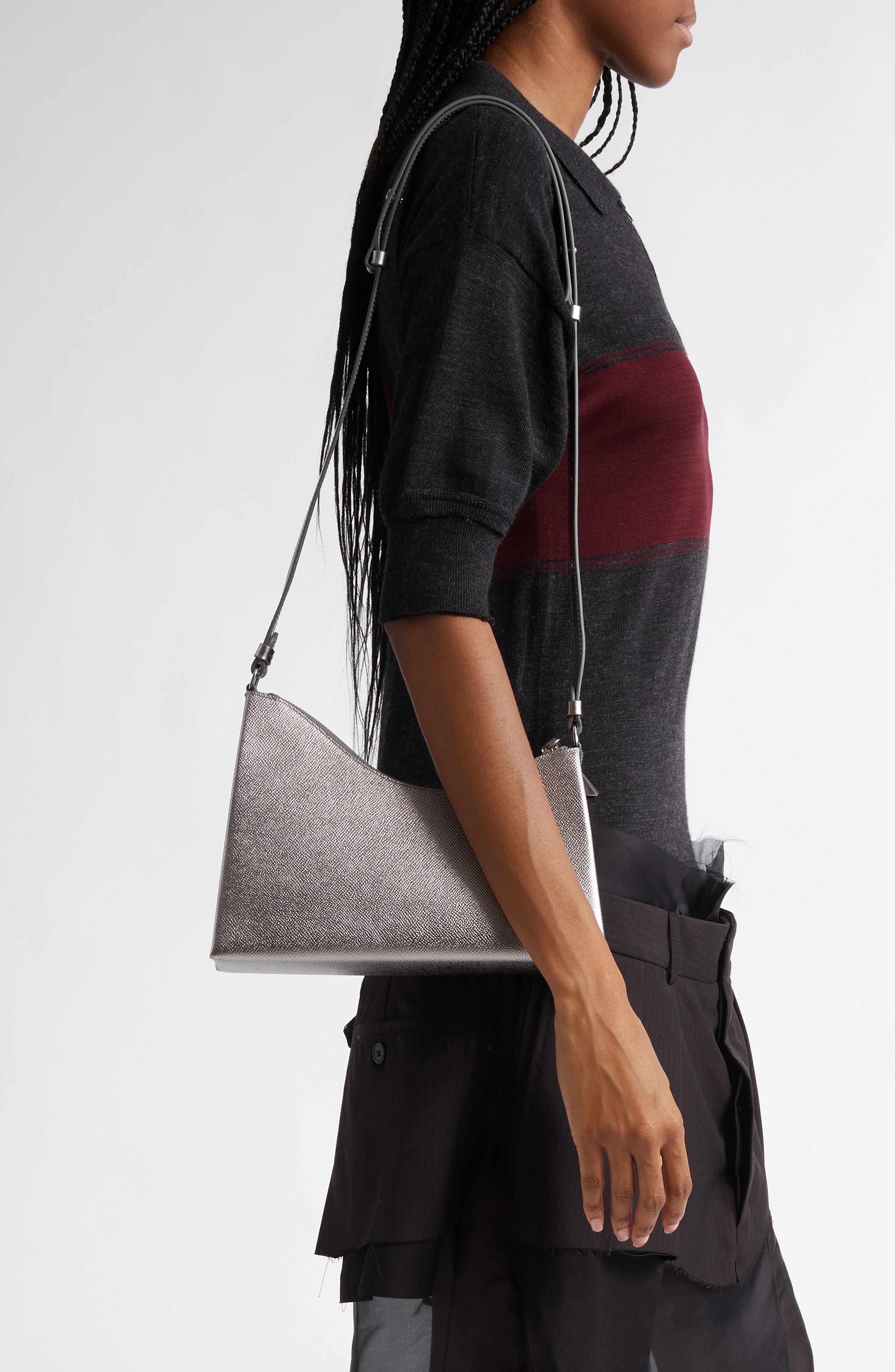 Maison Margiela Small Snatched Leather Shoulder Bag (Women) | Nordstrom