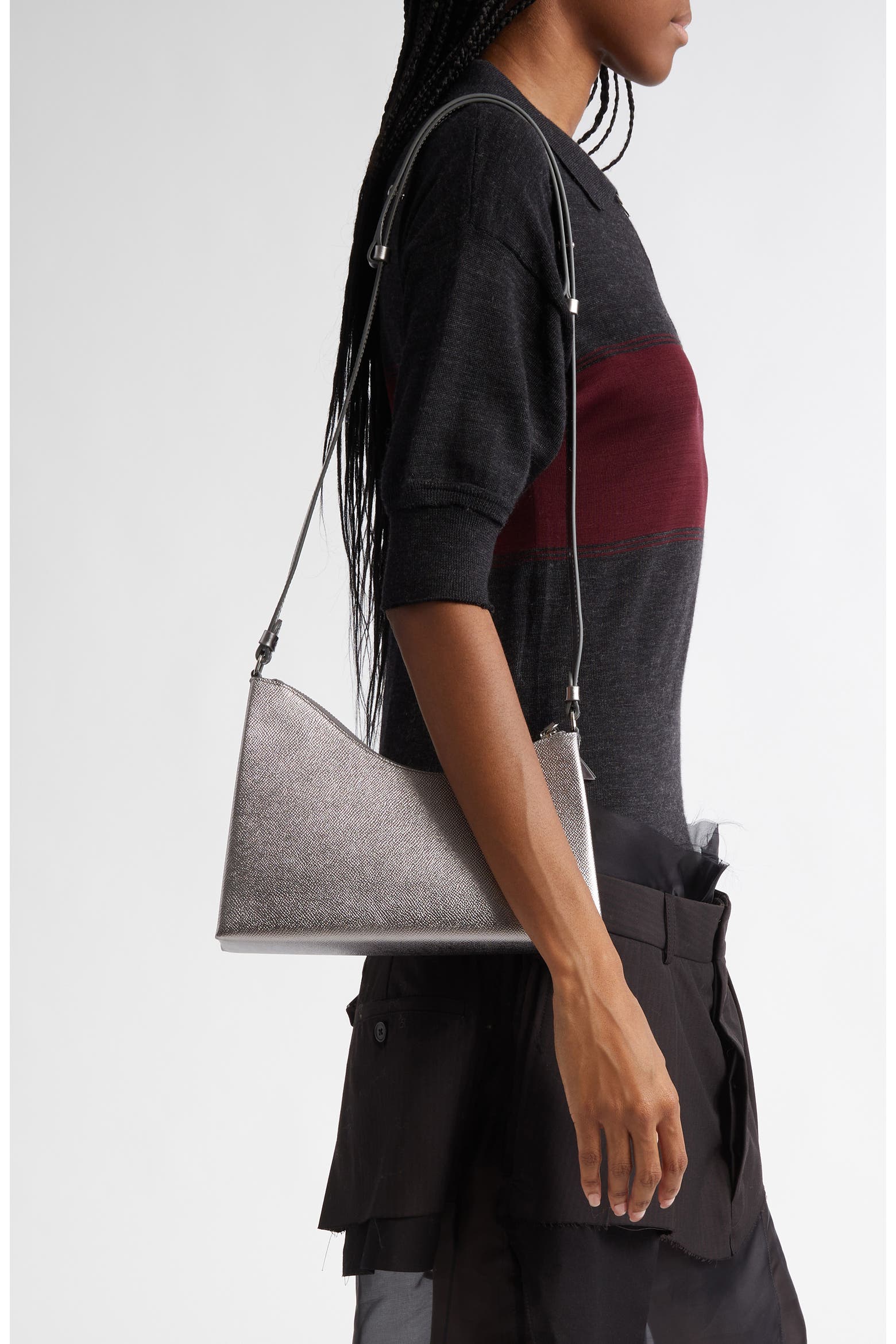 Snatcheo Maison Margiela Small Snatched Leather Shoulder Bag (Women) | Nordstrom