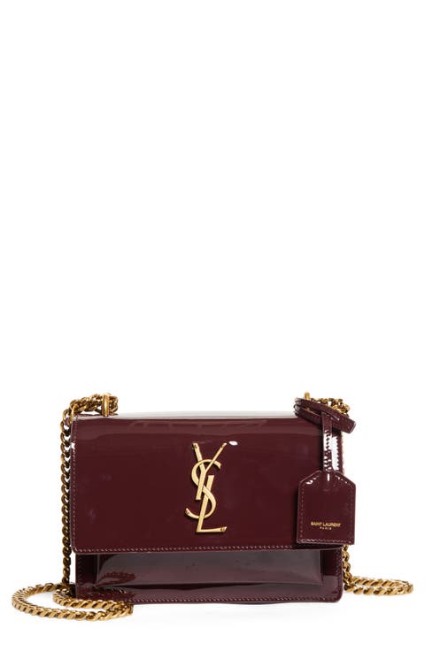 Small Sunset Patent Leather Shoulder Bag