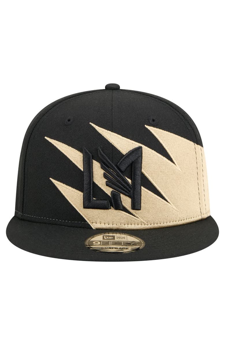 New Era Men's New Era  Black/Tan LAFC Jagged 9FIFTY Snapback Hat, Alternate, color, Black