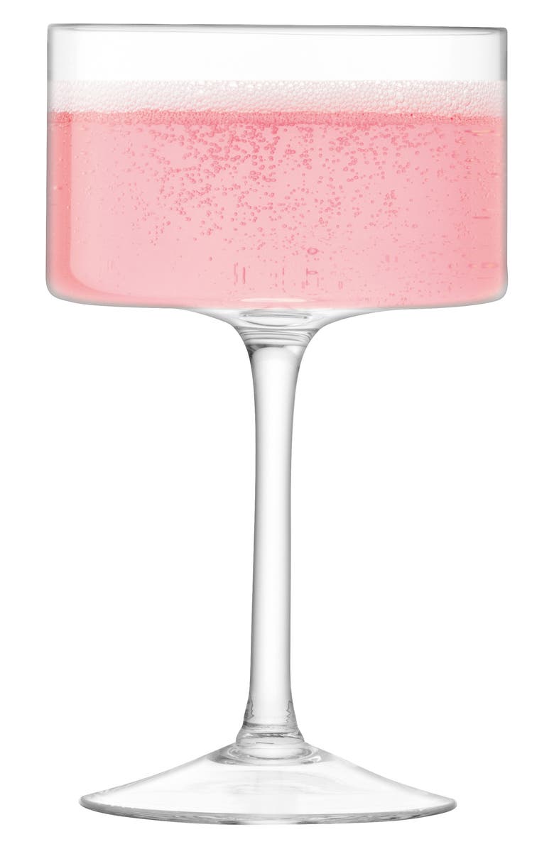 LSA Otis Set of 2 Champagne/Cocktail Glasses, Alternate, color, Clear