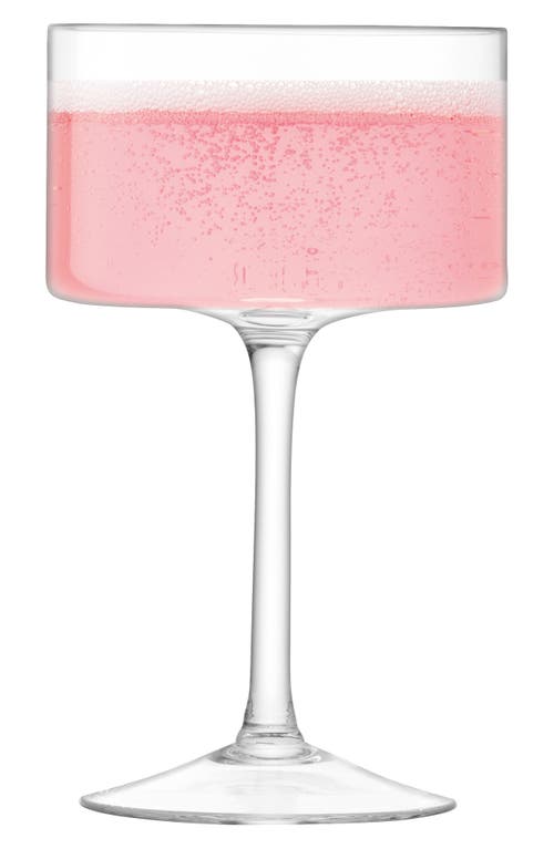 Lsa Otis Set Of 2 Champagne/cocktail Glasses In Transparent