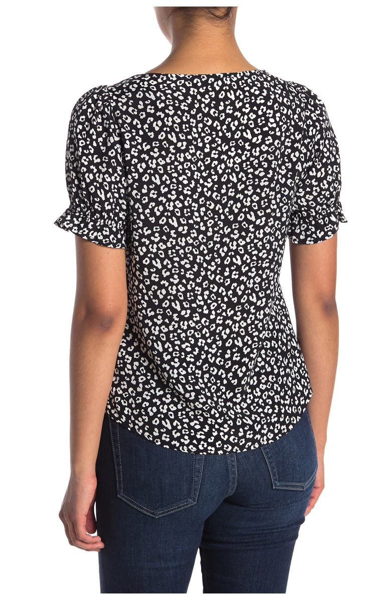 Elodie Square Neck Short Sleeve Top, Alternate, color,