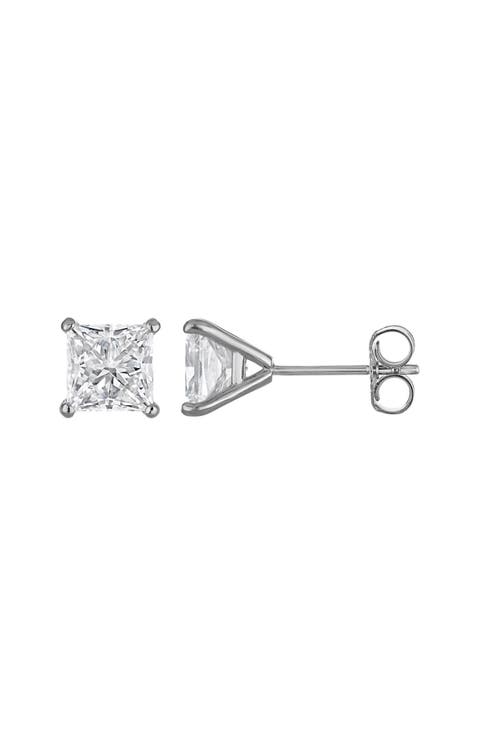 14K Gold Lab Grown Diamond Stud Earrings