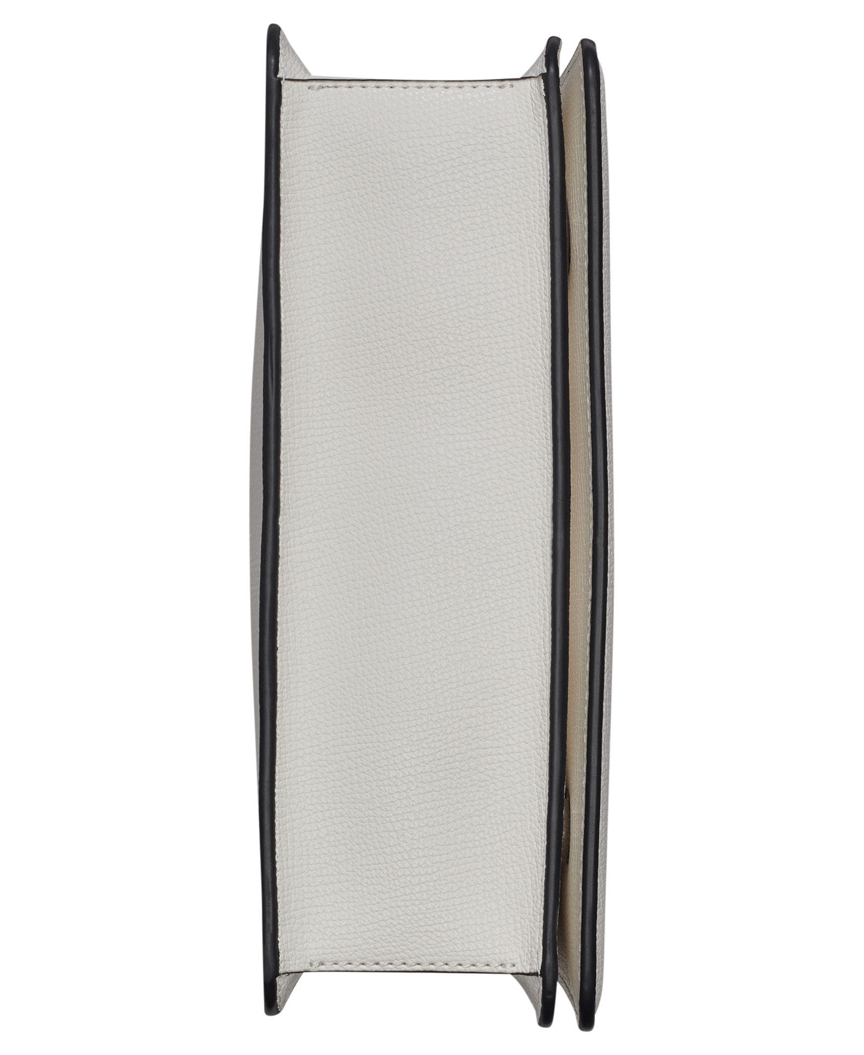 KARL LAGERFELD PARIS Simone Chevron Raffia Satchel, Alternate, color, Multi Combo