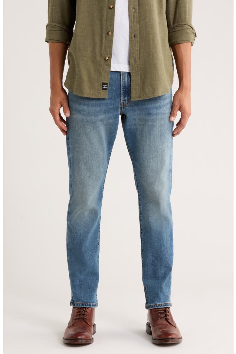 410 Athletic Straight Leg Jeans, Main, color, BEACHWOOD