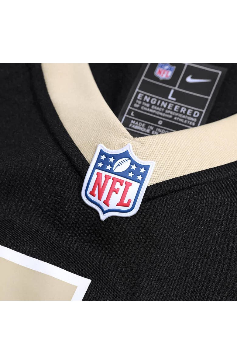 Nike Men's Nike Tyler Shough Black New Orleans Saints Game Jersey, Alternate, color, Black