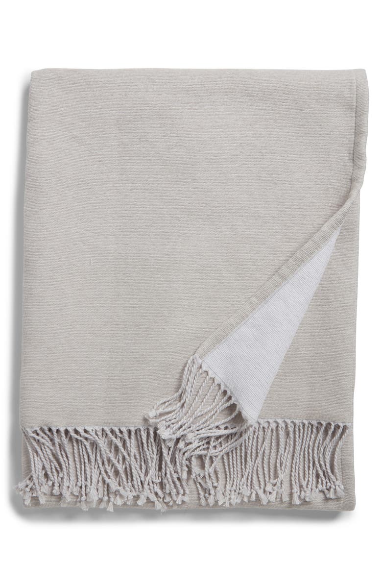 NORDSTROM RACK Reversible Chenille Throw Blanket, Main, color, 