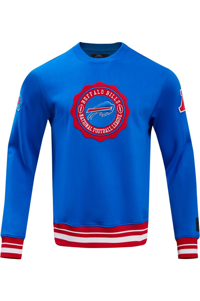 Men's Pro Standard Royal Buffalo Bills Crest Emblem Pullover Sweatshirt, Alternate, color, Royal