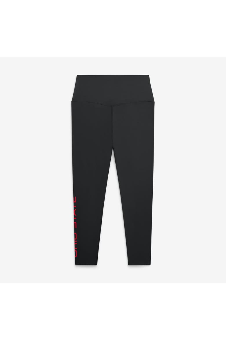 Women's Nike Black Ohio State Buckeyes Zenvy High Rise Dri-FIT 7/8 Leggings, Alternate, color, Black