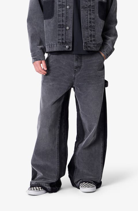 Reworked Wide Leg Utility Pants