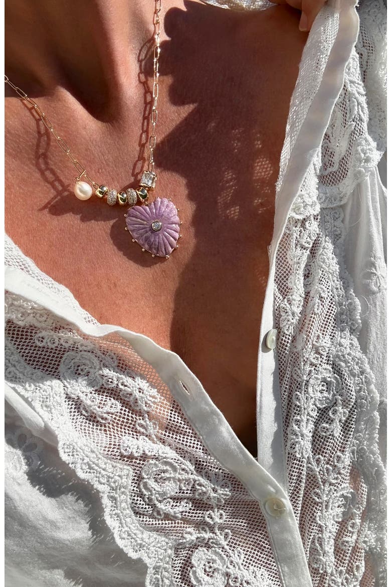 Soirée Necklace, Alternate, color, PURPLE MICA