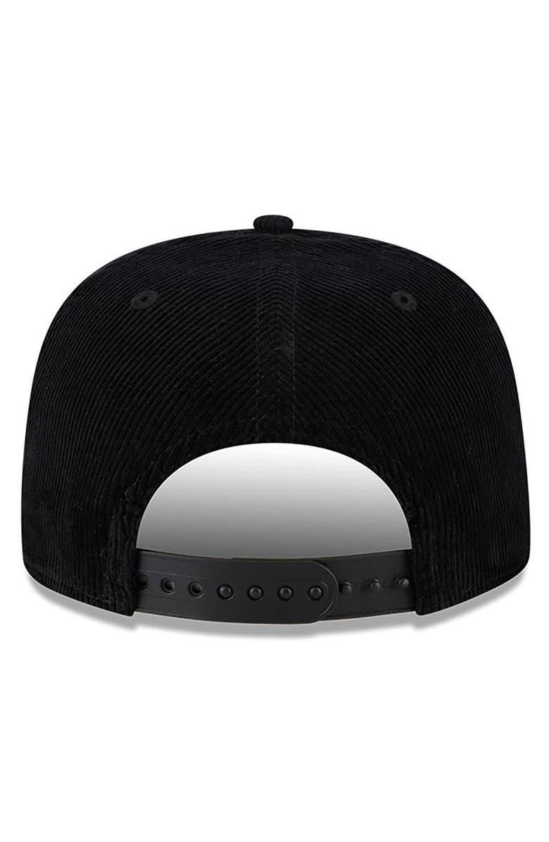 New Era Men's New Era  Black Pittsburgh Pirates Full Circle Corduroy Golfer Adjustable Hat, Alternate, color, Black