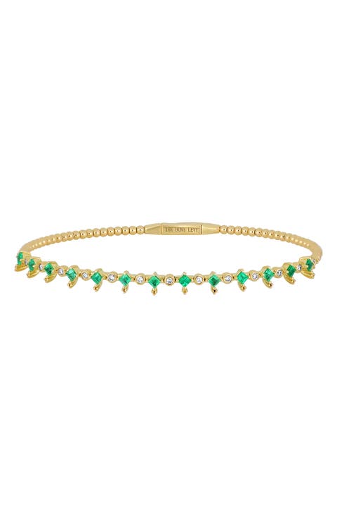 El Mar Diamond & Emerald Bracelet (Online Trunk Show)