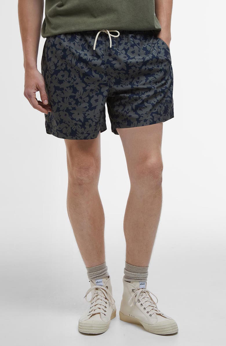 Barbour Sidmouth Swim Trunks, Main, color, Navy Blue