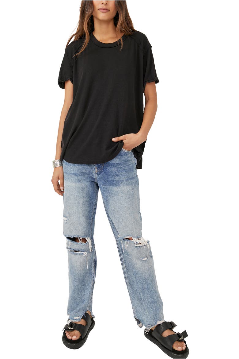 Boyfriend T-Shirt, Alternate, color, BLACK